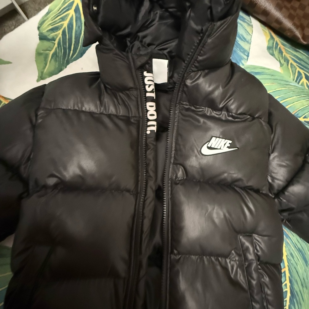 Nike Black Hooded Snow Coat
